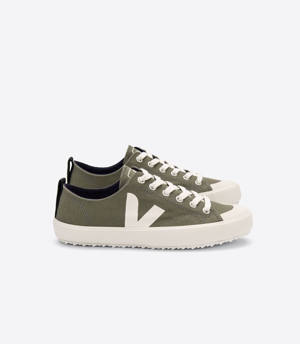 Veja Sneakers Mens - Nova Canvas - Olive/White - 5916LJXNM